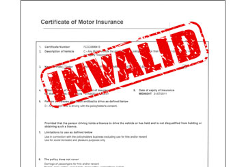 no insurance invalid inurance no commercial inurance. lawyer / Solicitor