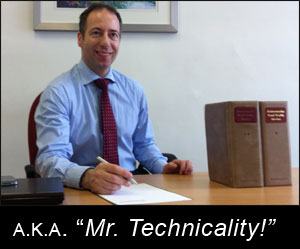 Nicknamed "Mr. Technicality " , Richard Freeman Solicitor Advocate is an expert at winning  cases for driving offences based upon technicalities